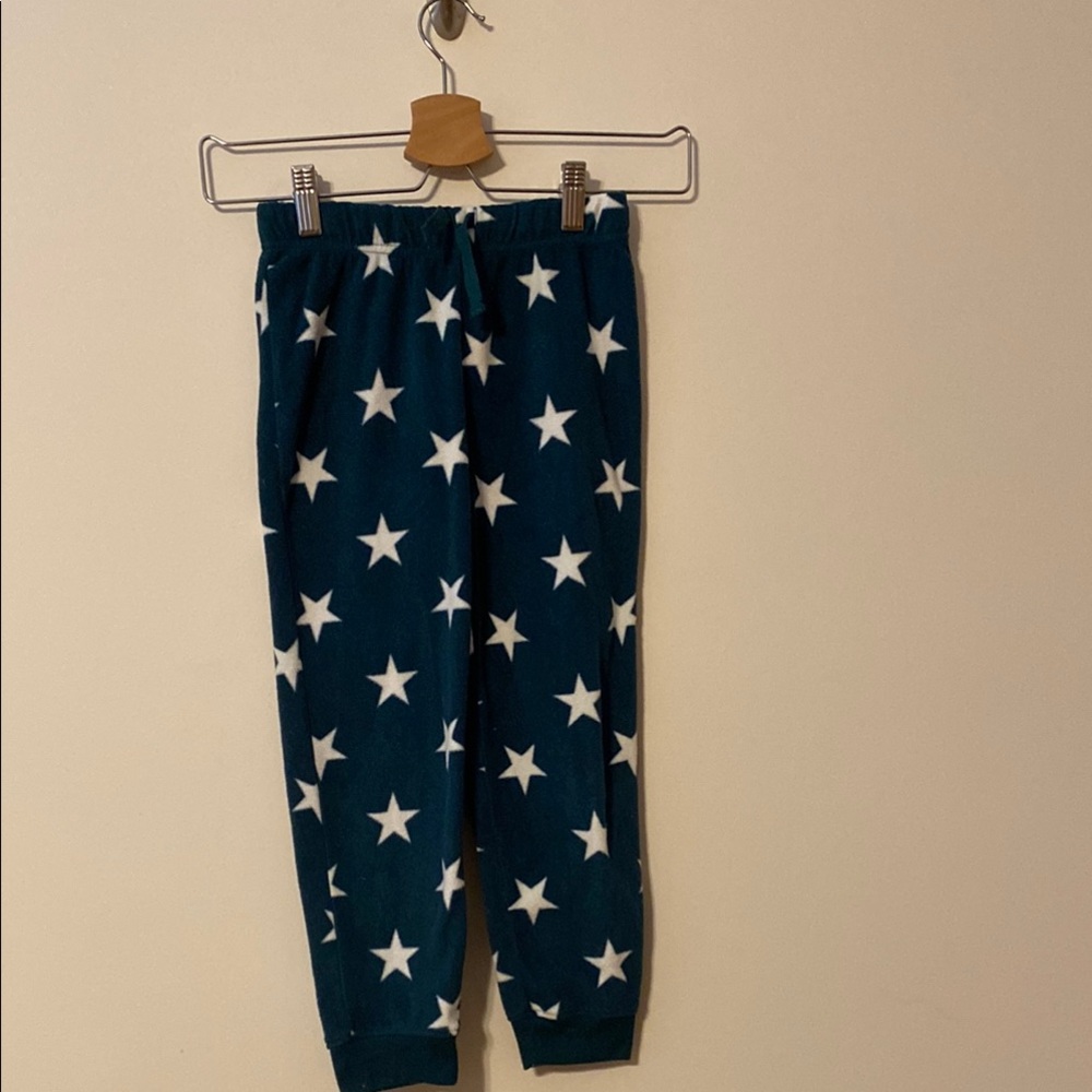 Starry Night Kids fleece joggers 6-7 primary GUC